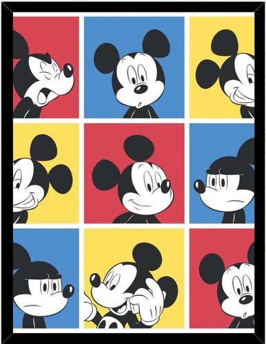 Cuadro Decorativo Figuras Mickey Mouse 30x40 Cm