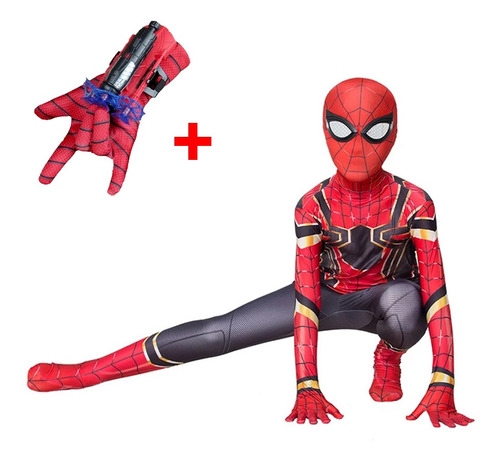 Disfraz De Spiderman De Alta Calidad Para Niños Adultos Y Gu