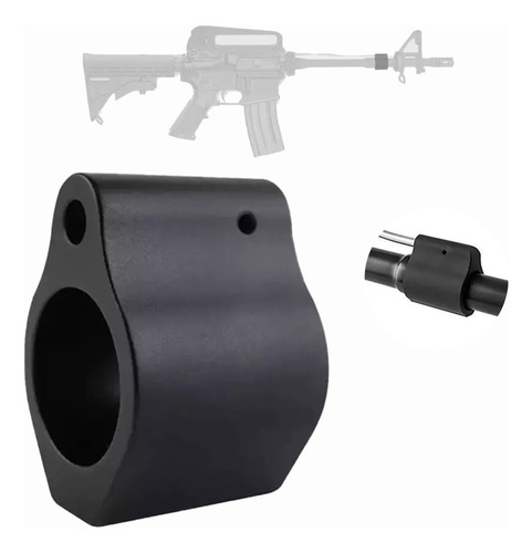 Block Bloque Tubo Gas Ar15 Paintball M4 M16 0.75 Pulgada