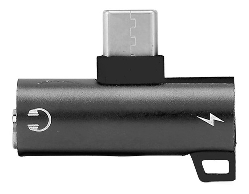 Adaptador De Audífonos Tipo C A 3.5 Mm Cargador 2 En 1 Jac