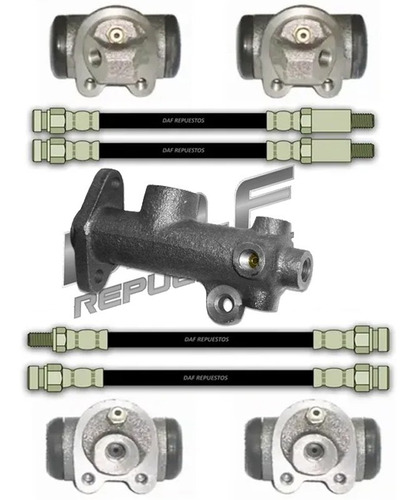 Kit Bomba De Freno - 4 Cilindros De Rueda Y 4 Flexibles 