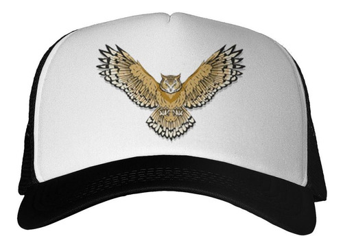 Gorra Buho Con Alas Abiertas Dibujo