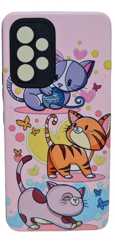 Funda Antigolpe Para Samsung Gatito Mandala Microcentro