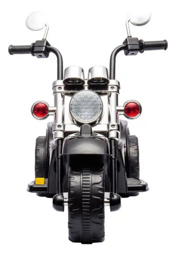 Mini Moto Elétrica Infantil Baú Interativa Motinha Com Luz Cor Preto Voltagem Do Carregador 6 Volts