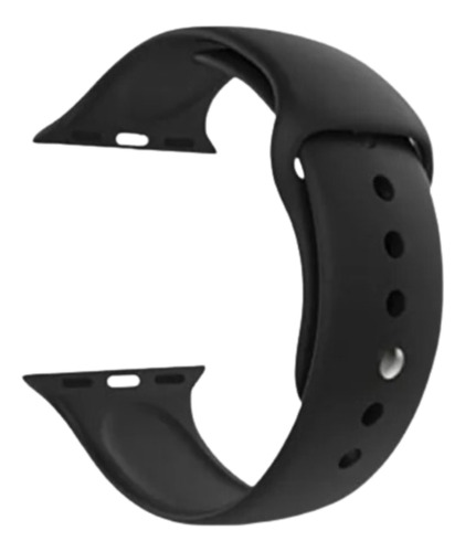 Malla Smart Watch 42 44 Mm Silicona Negro 4.2 Cm