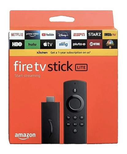  Amazon Fire Tv Stick Lite  Full Hd 8gb  Negro Con 1gb 