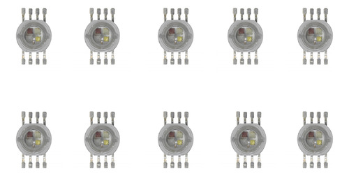 10 Piezas De Led Rgbw 10w