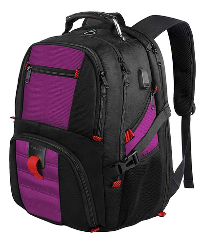 Mochila De Viaje Yorepek , Para Laptops De 17'', Púrpura