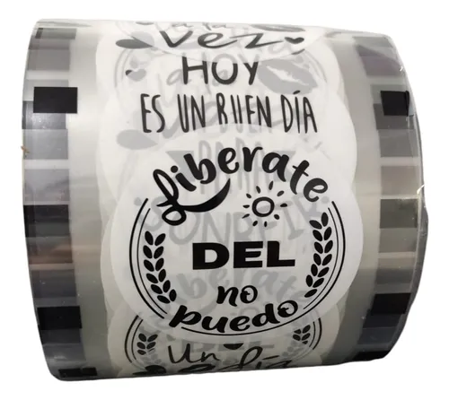 Rollo Para Máquina Selladora De Vasos Frases Motivacionales