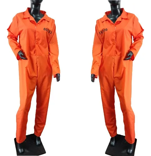 Disfraz Preso Naranja Adulto