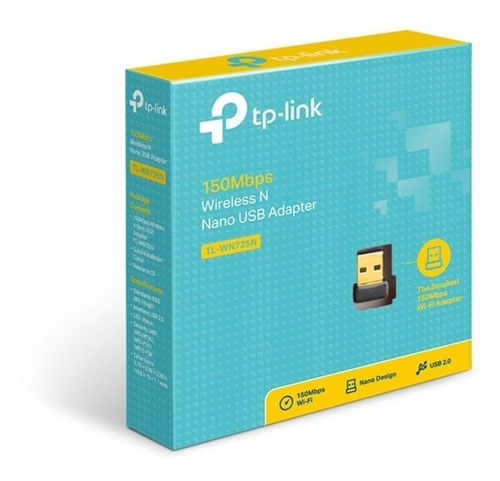 Adaptador Nano De Red Inalambrica Usb Tp-link Tl-wn725n Wifi