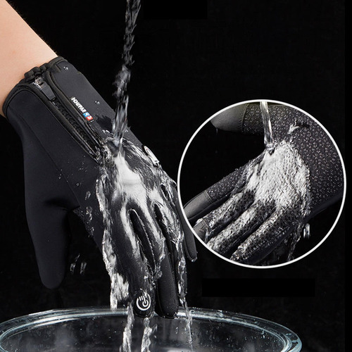 Imagen 8 de 9 de Guantes De Snowboard Guantes De Nieve A Prueba De Negro L