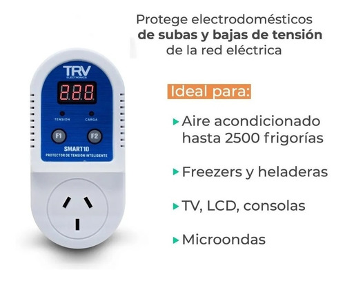 Protector Picos De Tensión Y Descargas Atmosfe Trv Smart 10