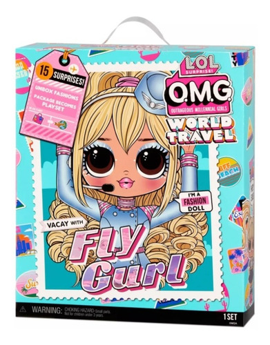 Lol Surprise Omg Muñeca Fly Gurl World Travel 15 Sorpresas