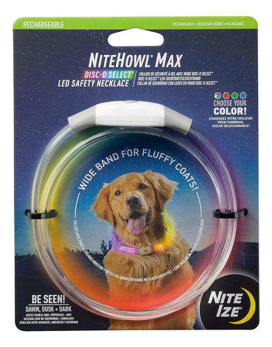 Collar De Seguridad Led Recargable Nitehowl Max, Acceso...