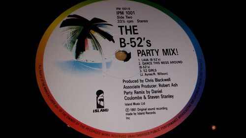 B52s Party Mix! Vinilo Maxi Mini Album Impecable Uk 1981