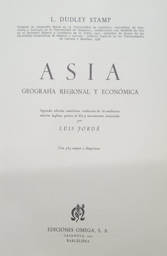Asia Geografía Regional Y Económica L Dudley Stamp
