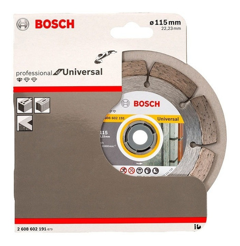 Disco Diamantado Bosch Segmentado 115mm Para Concreto
