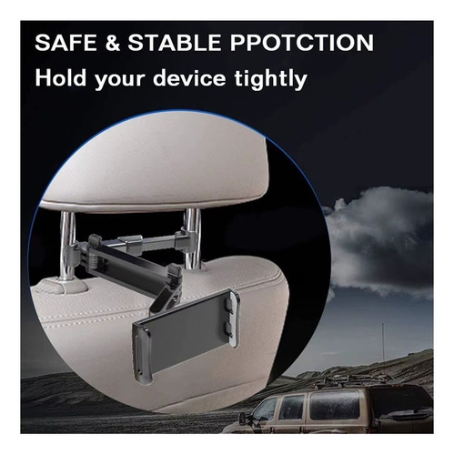 Soporte Brazo Auto Tablet 360° Ajustable Cabecera 360°