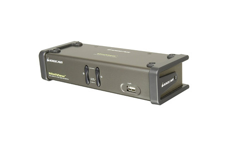 Iogear 2 Puertos Dual View Conmutador Kvm Con Audio Y Compar