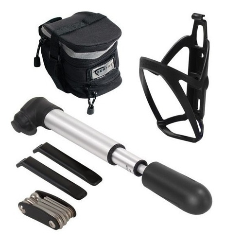 Combo Serfas Bomba Miniherramienta Bolsa Para Asiento Y Mas