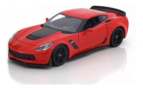 Welly 2017 Chevrolet Corvette Z06 Rojo 1/24 Diecast Modelo Q