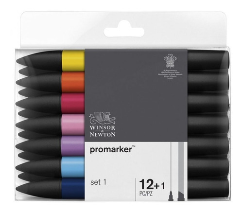 Set Promarker Nº 1 Winsor & Newton X 12 Colores Microcentro