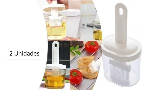 Pincel Culinário Reservatório Cozinha Pão Confeitaria 2 Unid