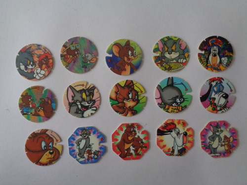 15/15 Tazos Tom Y Jerry De 1994 Hanna Barbera