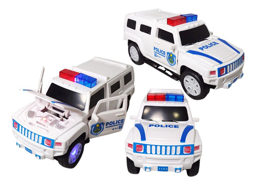 Carro Loco Policía Luces Sonidos Movimientos Niños Regalo