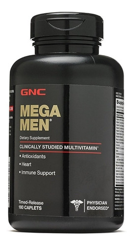 Gnc Mega Men Multivitaminico 180 Cap Envio Gratis