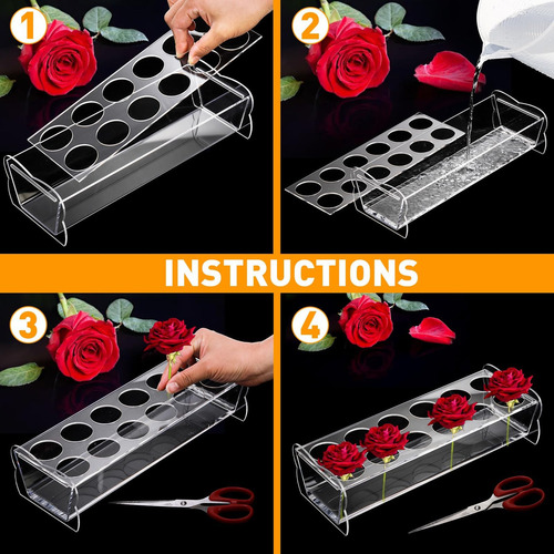 Centro De Mesa Floral Rectangular (paquete De 2)