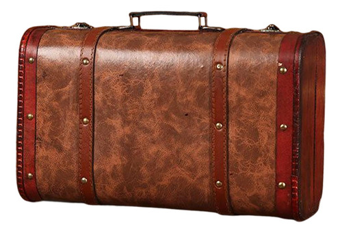 Maleta Vintage Caja Maleta De Madera Colección Marrón S
