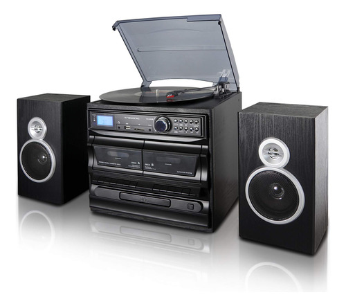 Trexonic Tocadiscos De 3 Velocidades Con Reproductor De Cd,