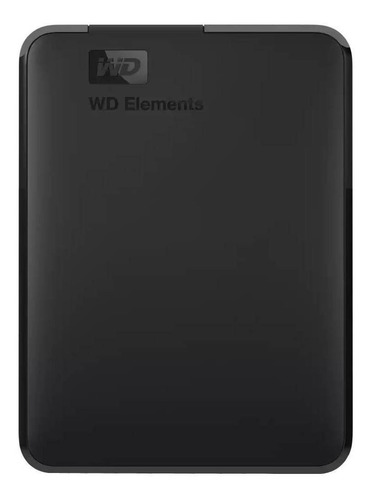 Imagen 1 de 6 de Disco duro externo Western Digital WD Elements Portable WDBUZG0010BBK 1TB negro