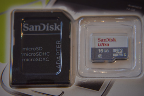 Memoria Sandisk Microsd 16gb Clase 10 Telefono Smartphone