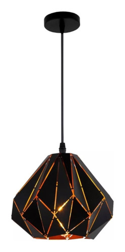 Lámpara Colgante De Techo Golden Black Cgc01 Lucency Estructura Negro