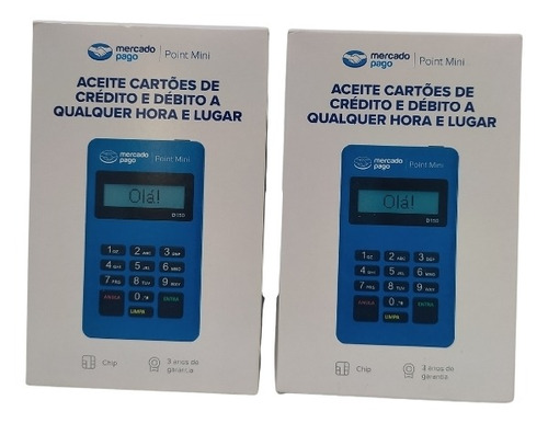 Imagem 1 de 4 de Duas Máquina De Cartão Mercado Pago Point Mini, Nova Lacrada