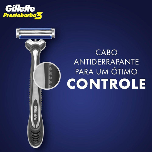 Aparelho De Barbear Presto3 Regular Gillette Leve 4 Pague 3