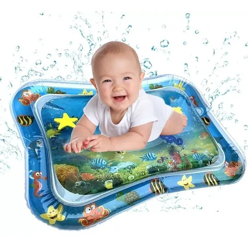 Alfombrilla de agua inflable VIBIRIT Actividad de juego Alfombrilla t/áctil central para beb/és peque/ños Alfombrilla de juego para beb/és 60 * 55cm 66 x 50 cm Juguete para beb/és 3 6 9 meses