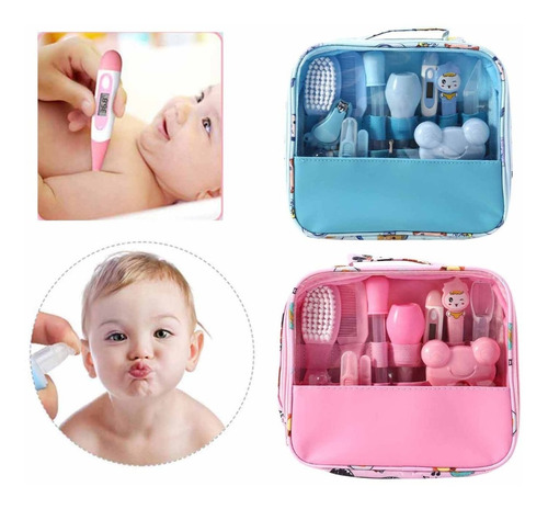 Kit De Cuidado Bebé 13 Pcs Set De Manicure Salud Termómetro