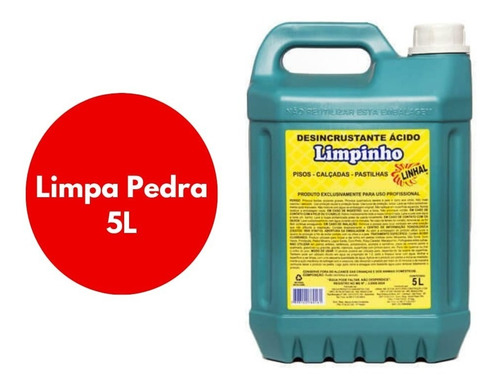 Limpinho Linhal 5l P/limpeza Muriatico Pedra Pisos Pastilhas