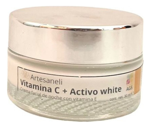 Crema Noche Aclarante Vitamina C Y White  Artesaneli      Tipo De Piel Grasa