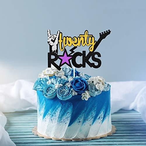 Decoración Para Tarta De Cumpleaños De Veinte Rocas - Rock A | MercadoLibre