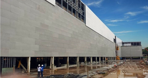 Placa Cementicia Exterior 10 Mm 1.20 X 2.40 Gris
