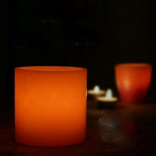 Imagen 8 de 10 de Pack X 4 Velas Velón Led Fanal Centro De Mesa Cera Importada