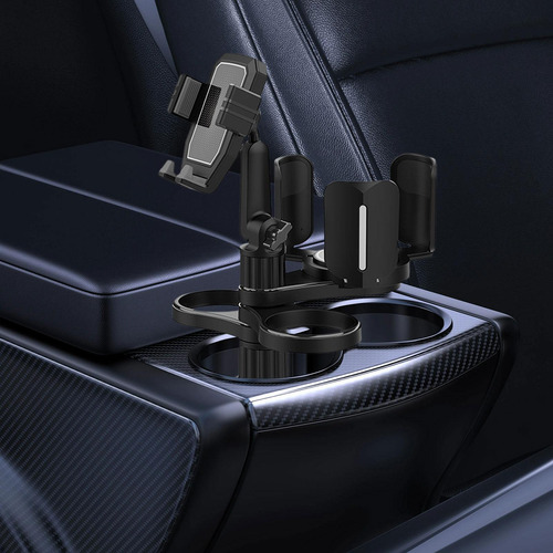 Expansor De Portavasos Para Coche Con Soporte Para Teléfono