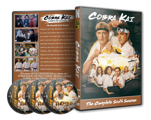 Cobra Kai Temporada 6 Dvd Latino/ingles Subt Español