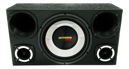 Caixa Trio Completa Sub 12 Detoner Bass+ 2 Driver + 2 Tweete