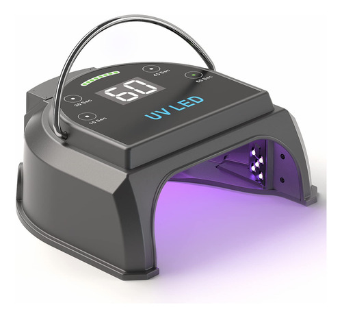 Lámpara De Uñas Led Uv Inalámbrica Profesional De 80 W, Gelp